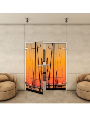 Ganzglastür - Fotoprint Model 156 für ein modernes Zuhause