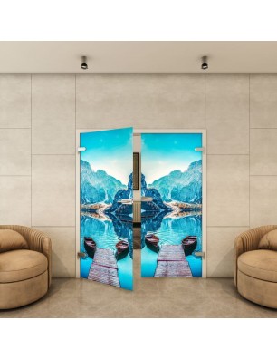 Ganzglastür - Fotoprint Model 164 für ein modernes Zuhause