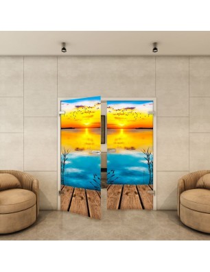 Ganzglastür - Fotoprint Model 178 für ein modernes Zuhause