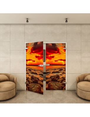 Ganzglastür - Fotoprint Model 195 für ein modernes Zuhause