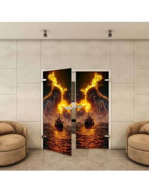 Ganzglastür - Fotoprint Model 225 für ein modernes Zuhause