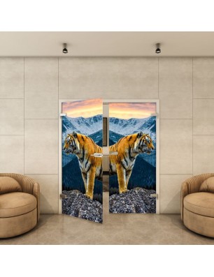 Ganzglastür - Fotoprint Model 244 für ein modernes Zuhause