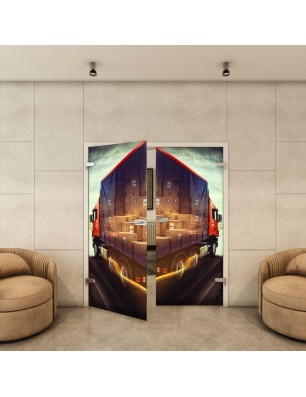 Ganzglastür - Fotoprint Model 261 für ein modernes Zuhause