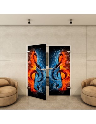 Ganzglastür - Fotoprint Model 274 für ein modernes Zuhause