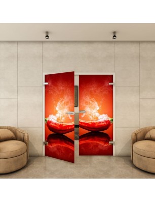 Ganzglastür - Fotoprint Model 286 für ein modernes Zuhause