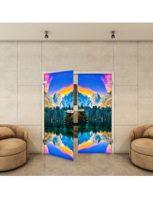 Ganzglastür - Fotoprint Model 321 für ein modernes Zuhause