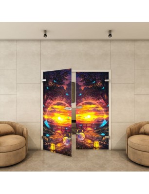 Ganzglastür - Fotoprint Model 325 für ein modernes Zuhause