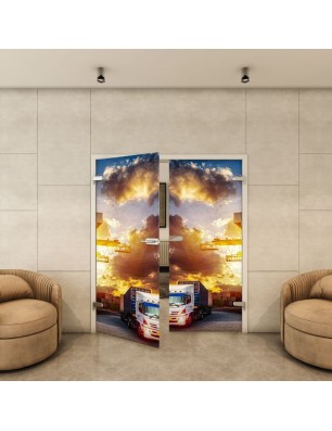 Ganzglastür - Fotoprint Model 328 für ein modernes Zuhause