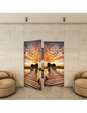 Pendeltür - Fotoprint Model 155 für ein modernes Zuhause