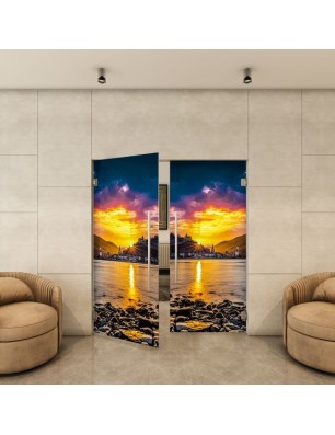 Pendeltür - Fotoprint Model 166 für ein modernes Zuhause