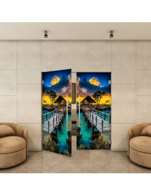 Pendeltür - Fotoprint Model 185 für ein modernes Zuhause