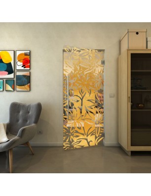 Pendeltür - Fineprint Model 094 Gold auf Klarglas