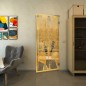 Pendeltür - Fineprint Modell 097 Gold auf Klarglas