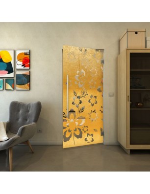 Pendeltür - Fineprint Model 199 Gold auf Klarglas