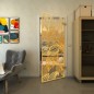 Ganzglastür - Fineprint Modell 184 Gold auf Klarglas Ganzglastür - Fineprint Modell 184 Gold auf Klarglas