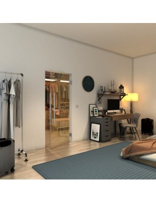 Pendeltür - Fineprint Model 035 Gold auf Klarglas