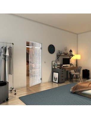 Pendeltür - Fineprint Model 050 Weiss auf Klarglas