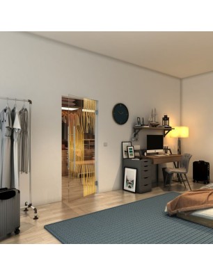 Pendeltür - Fineprint Model 059 Gold auf Klarglas