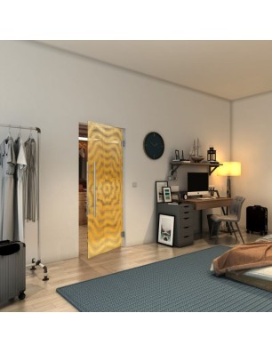 Pendeltür - Fineprint Model 064 Gold auf Klarglas