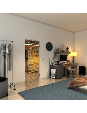 Pendeltür - Fineprint Model 072 Gold auf Klarglas