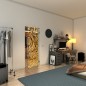 Pendeltür - Fineprint Modell 096 Gold auf Klarglas