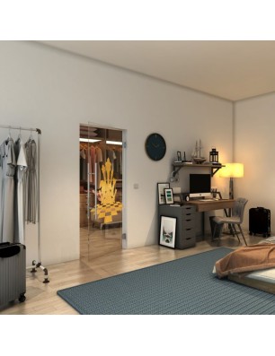 Pendeltür - Fineprint Model 136 Gold auf Klarglas