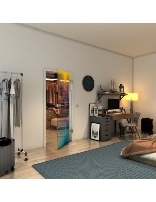 Ganzglastür - Fineprint Model 024 Verlauf auf Klarglas