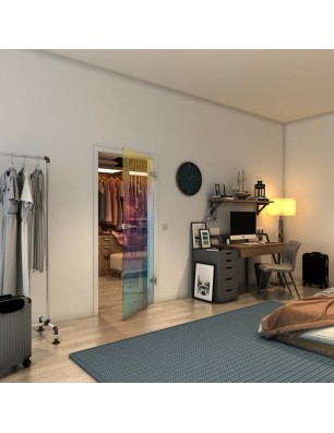 Ganzglastür - Fineprint Model 060 Verlauf auf Klarglas