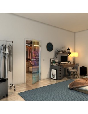 Ganzglastür - Fineprint Model 062 Verlauf auf Klarglas