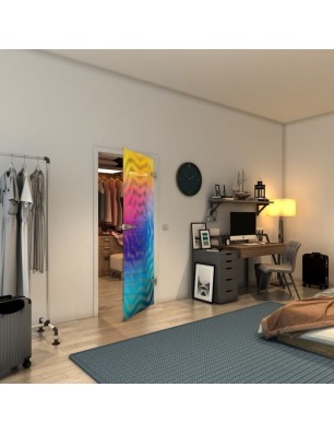 Ganzglastür - Fineprint Model 064 Verlauf auf Klarglas