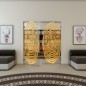 Pendeltür - Fineprint Modell 109 Gold auf Klarglas