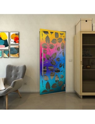 Pendeltür - Fineprint Model 175 Verlauf auf Grauglas