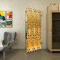 Ganzglastür - Fineprint Modell 203 Gold auf Grauglas Ganzglastür - Fineprint Modell 203 Gold auf Grauglas