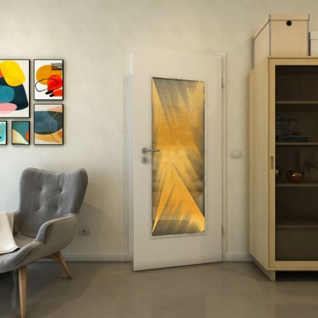 Lichtausschnitt - Fineprint Model 026 Gold auf Grauglas