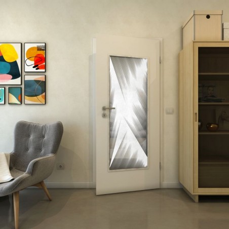 Lichtausschnitt - Fineprint Model 026 Weiss auf Grauglas