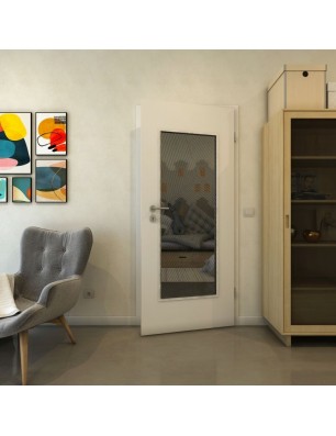 Lichtausschnitt - Fineprint Model 028 Schwarz auf Grauglas