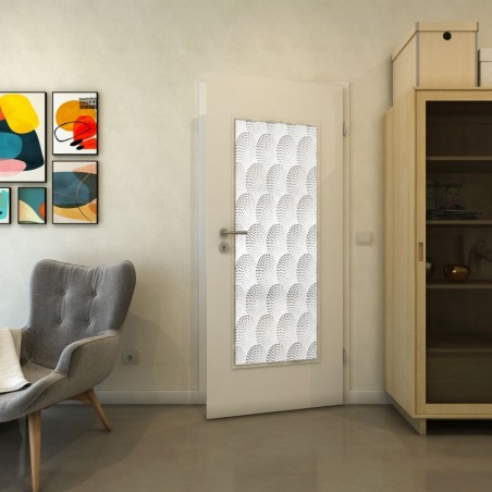 Lichtausschnitt - Fineprint Model 029 Weiss auf Grauglas