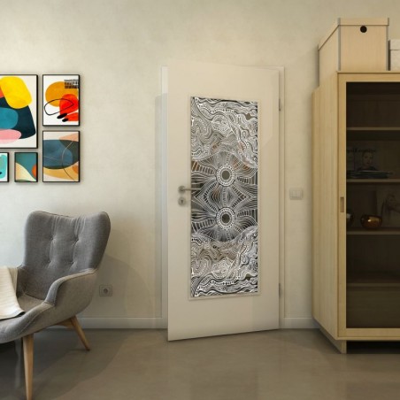 Lichtausschnitt - Fineprint Model 030 Weiss auf Grauglas