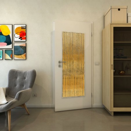 Lichtausschnitt - Fineprint Model 032 Gold auf Grauglas