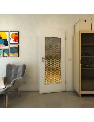 Lichtausschnitt - Fineprint Model 038 Gold auf Grauglas