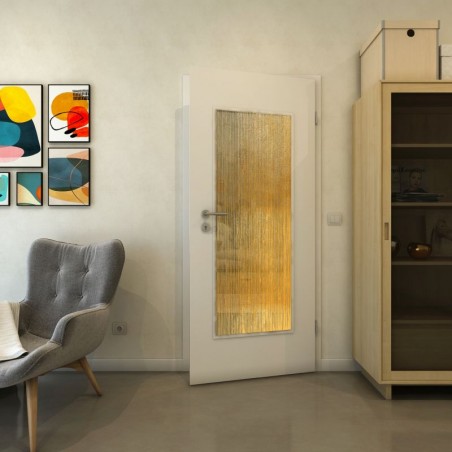 Lichtausschnitt - Fineprint Model 050 Gold auf Grauglas