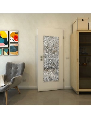 Lichtausschnitt - Fineprint Model 051 Weiss auf Grauglas