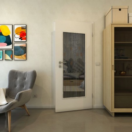 Lichtausschnitt - Fineprint Model 052 Schwarz auf Grauglas