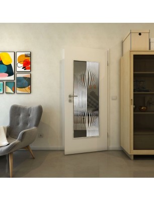 Lichtausschnitt - Fineprint Model 059 Weiss auf Grauglas