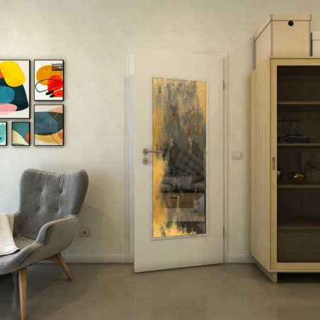 Lichtausschnitt - Fineprint Model 061 Gold auf Grauglas