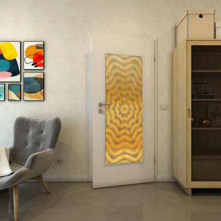 Lichtausschnitt - Fineprint Model 064 Gold auf Grauglas