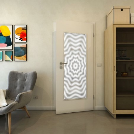 Lichtausschnitt - Fineprint Model 064 Weiss auf Grauglas