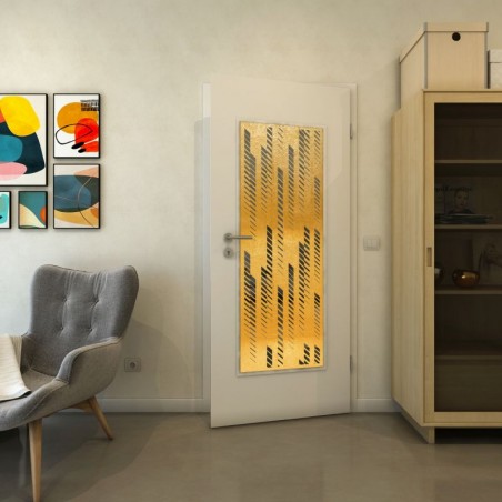 Lichtausschnitt - Fineprint Model 067 Gold auf Grauglas