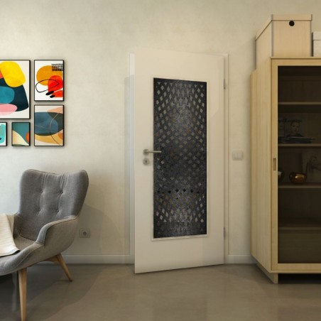 Lichtausschnitt - Fineprint Model 068 Schwarz auf Grauglas