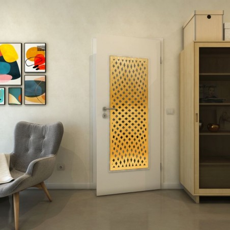 Lichtausschnitt - Fineprint Model 068 Gold auf Grauglas